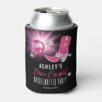 Faux Glitter Pink Disco Cowgirl Bachelorette Party