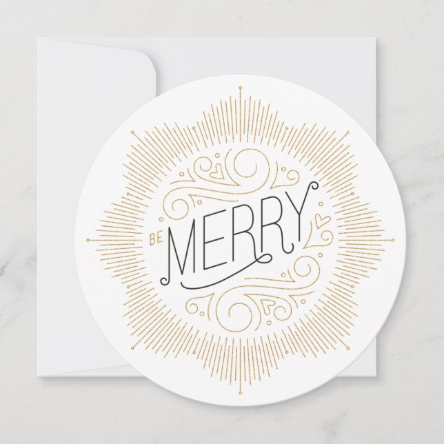 Faux Glitter Snowflake Holiday Greeting Card (Front)