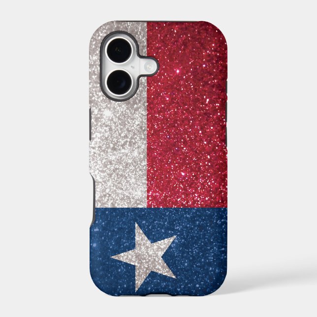 Faux Glitter Texas flag (Back)