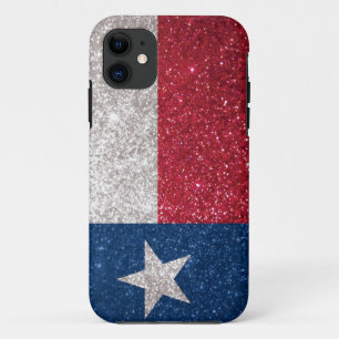 Faux Glitter Texas flag iPhone 11 Case