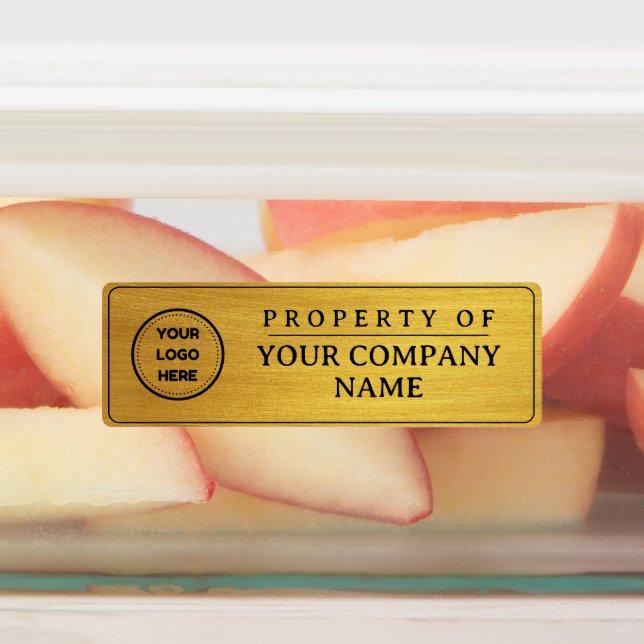 Faux Gold Add Logo Property Of Labels (Affixed)