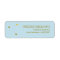 Faux Gold and Blue Confetti Dots