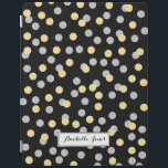 Faux Gold and Silver Confetti Personalised iPad Smart Cover<br><div class="desc">Modern and trendy design features a cute faux silver and gold glitter pattern and can be personalised with your name,  monogram,  initials,  or any text of your choice for a perfect one of a kind gift.</div>