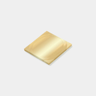 Faux Gold Blank Template Professional Trendy Post-it Notes