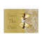 Faux Gold Bow Diamonds Save The Date Baby Shower
