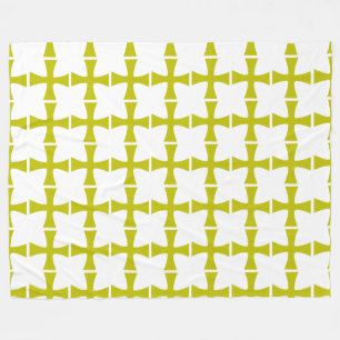 Faux Gold Byzantine Cross Fleece Blanket