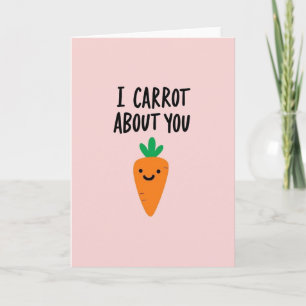 Faux Gold Carrot About You Card