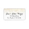 Faux Gold Confetti Dots Wedding Return Address