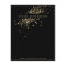 Faux Gold Confetti on Black Flyer