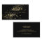 Faux Gold Confetti on Black Modern Business Card