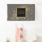 Faux Gold Confetti on Modern Grey Banner