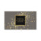 Faux Gold Confetti on Modern Grey Business Card