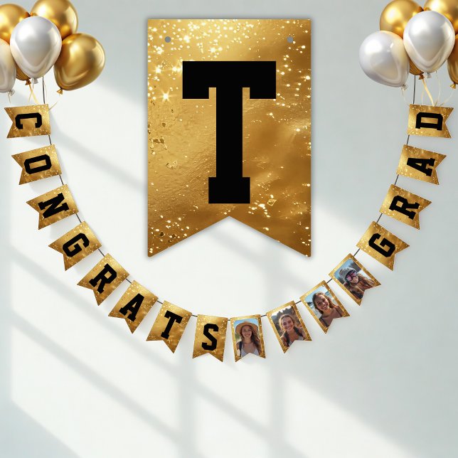 Faux Gold CONGRATULATIONS! sparkling Party Bunting (Creator Uploaded)