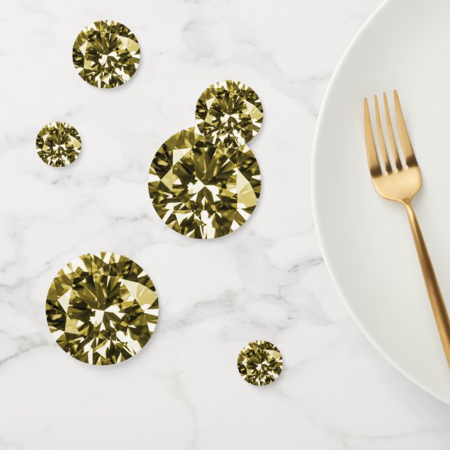Faux Gold Diamond Confetti (Group)