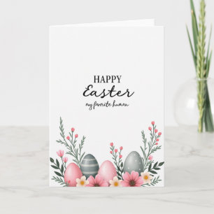 Faux Gold Easter Greetings Card