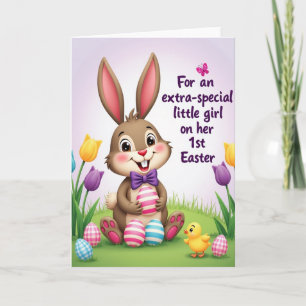 Faux Gold Easter Joy New Baby Card