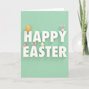 Faux Gold Easter Season Card
