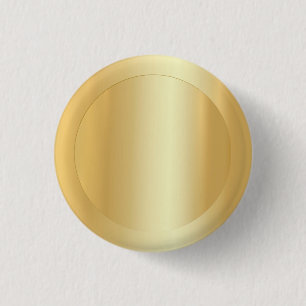 Faux Gold Elegant Blank Template Add Your Text 3 Cm Round Badge