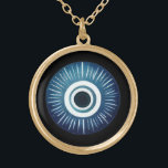 Faux Gold Evil Eye Necklace - Symbol of Protection<br><div class="desc">Our evil eye necklace is perfect for those seeking a unique blend of fashion and spirituality. Made with love and attention to detail, this jewellery piece is suitable for everyday wear or special occasions. Embrace the ancient symbolism of the evil eye and its protective qualities with this stunning faux gold...</div>