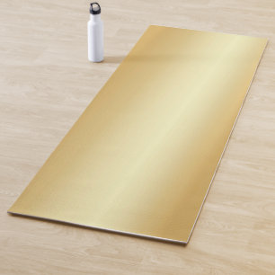 Faux Gold Fitness Modern Elegant Trendy Template Yoga Mat