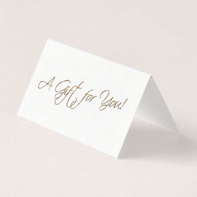Faux Gold Foil - A Gift For You (Front)