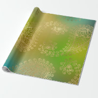 Faux Gold Foil Arabian Pattern