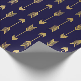 Faux Gold Foil Arrows Pattern Wrapping Paper