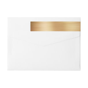 Faux Gold Foil Blank Wrap Around Label