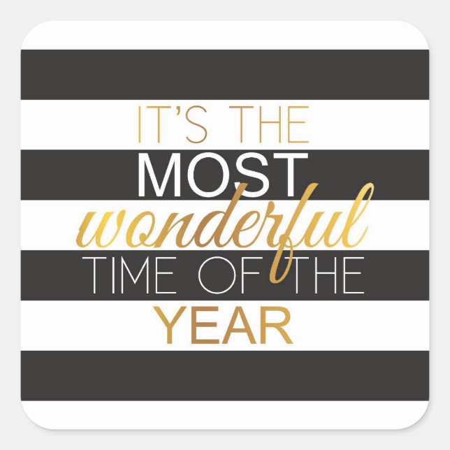 Faux Gold Foil Christmas Stickers (Front)