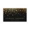 Faux Gold Foil Confetti Business Card | Black