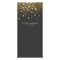 Faux Gold Foil Confetti Business Rack Card | Grey