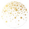 Faux Gold Foil Confetti Dots Sticker I