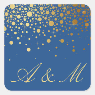 Faux Gold Foil Confetti Dots Sticker III