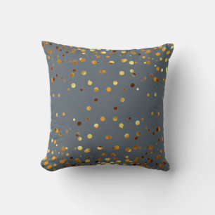 Faux Gold Foil Confetti Elegant Sparkles Cushion