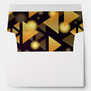 Faux Gold Foil Confetti Elegant Sparkles Envelope