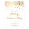Faux Gold Foil Confetti Graduation Party Poster