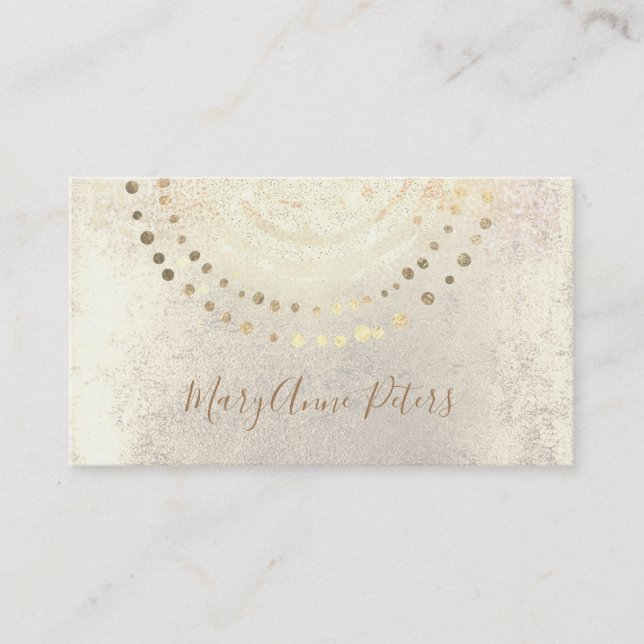 faux gold foil decor business card (Front)