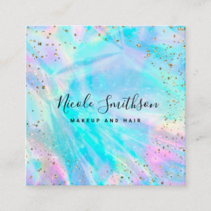  FAUX gold foil details  Square Business Card