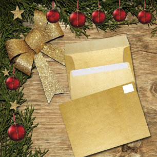 Faux, Gold Foil, Elegant, Modern Envelopes