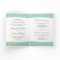 Faux Gold Foil Light Teal Damask Muslim Wedding