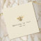 faux gold foil logo bee