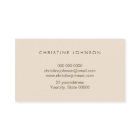 faux gold foil lotus on ivory business card