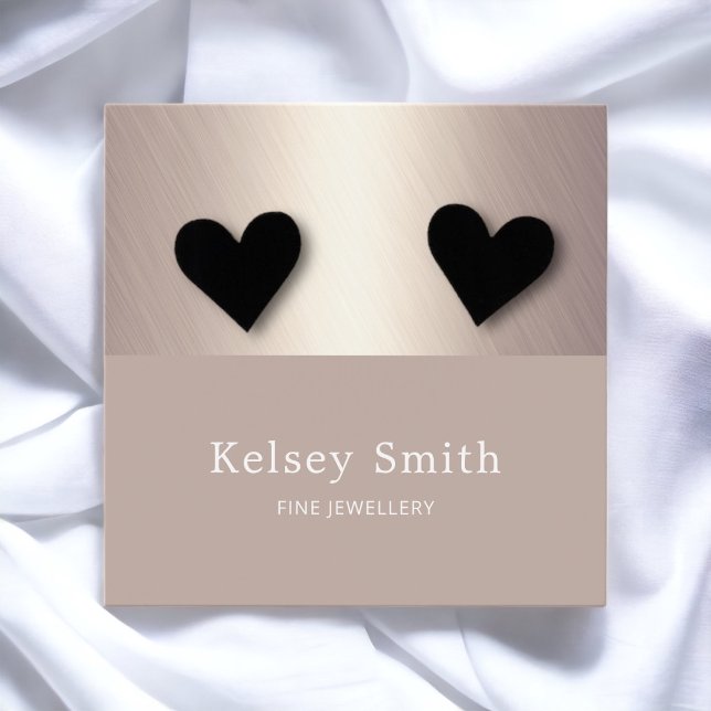 Faux Gold Foil on Bronze Earring Display Card (Creator Uploaded)