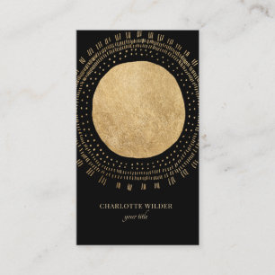 Faux Gold Foil Sun Business Card