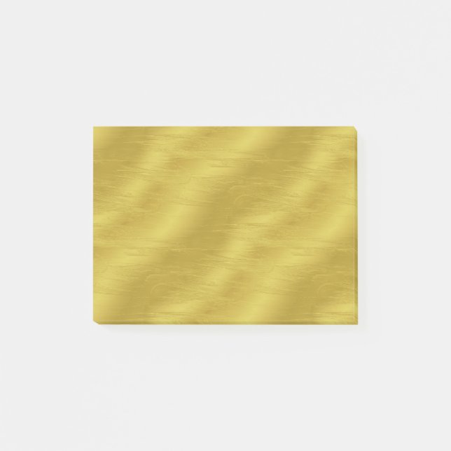 Faux Gold Foil Texture Background Sparkle Template Post-it Notes (Front)