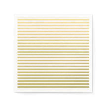 Faux Gold Foil White Stripes Pattern