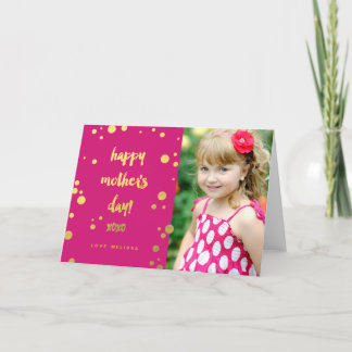 Faux Gold Foil XOXO | Mother's Day Greeting Card