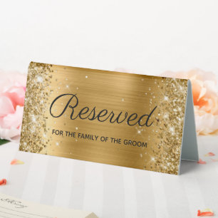Faux Gold Glitter and Foil Reserved