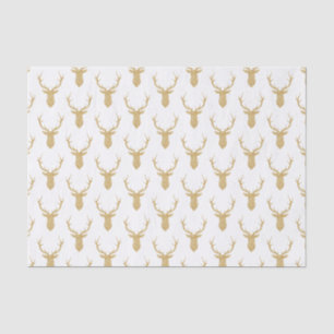 Faux Gold Glitter Christmas Deer Tissue Paper