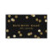 Faux Gold Glitter Confetti Black Business Card